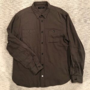 All Saints XXL brownish grey cozy button down.